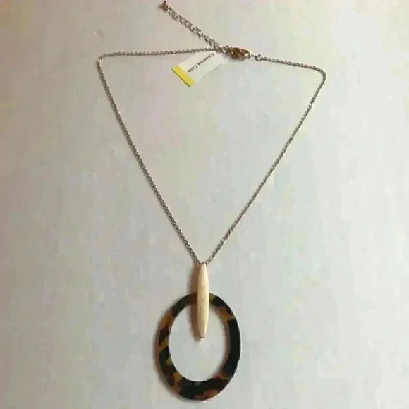 CharterClub new Tortoise Pendant Necklace - Picture 2 of 8